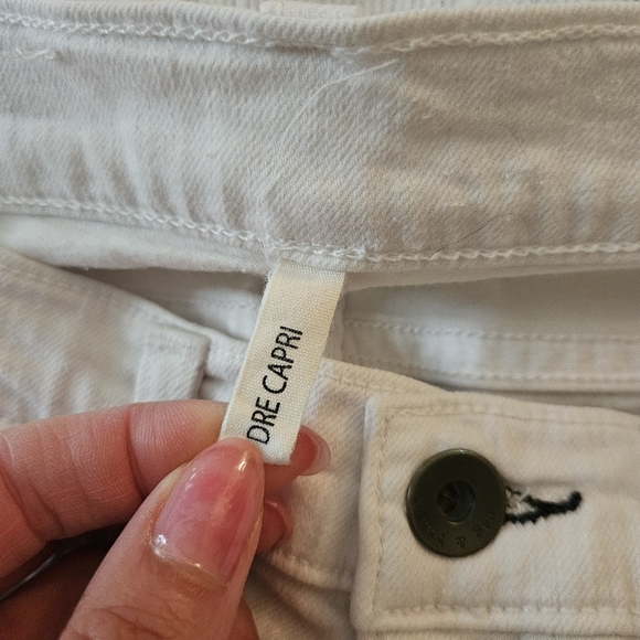 Rag & Bone Dre Capri White Jeans Size 26 - Picture 6 of 10